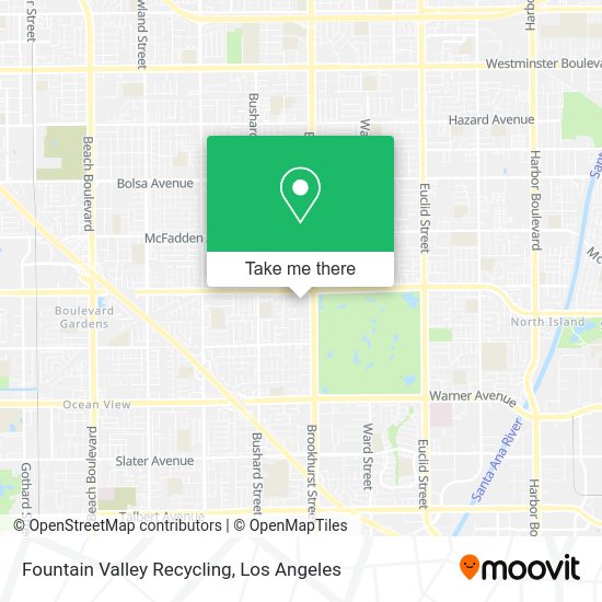 Fountain Valley Recycling map