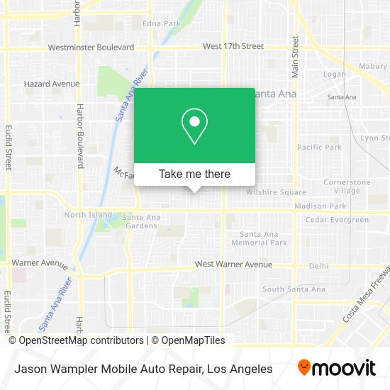 Mapa de Jason Wampler Mobile Auto Repair