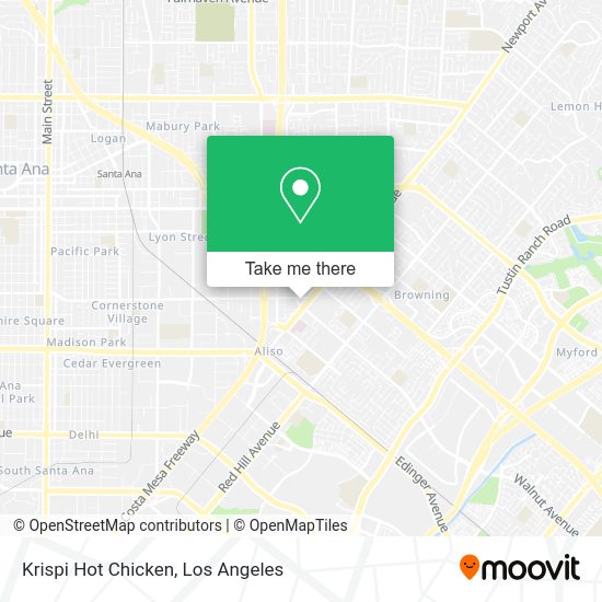 Krispi Hot Chicken map