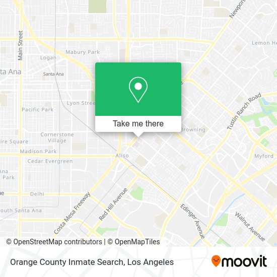 Orange County Inmate Search map