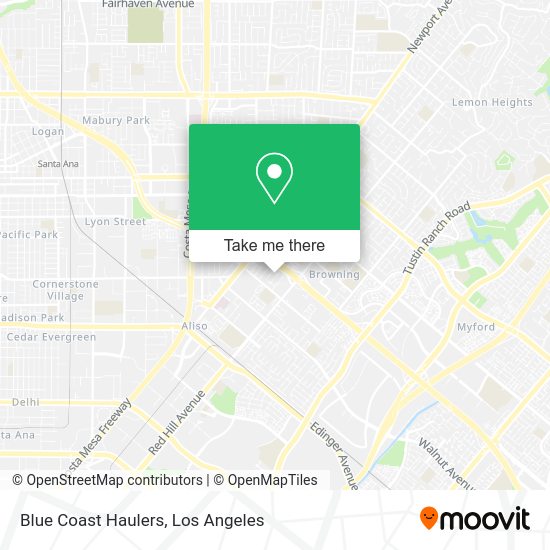 Blue Coast Haulers map