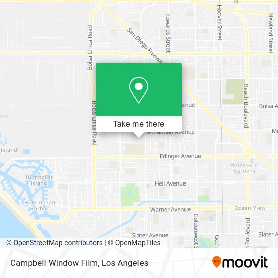 Campbell Window Film map