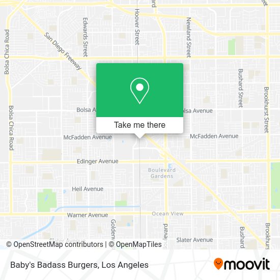 Mapa de Baby's Badass Burgers
