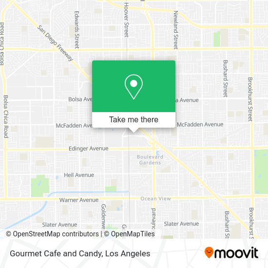 Gourmet Cafe and Candy map