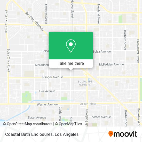 Coastal Bath Enclosures map