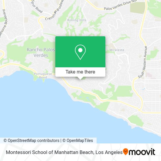 Montessori School of Manhattan Beach map