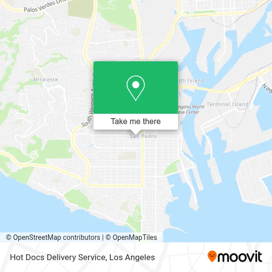 Hot Docs Delivery Service map