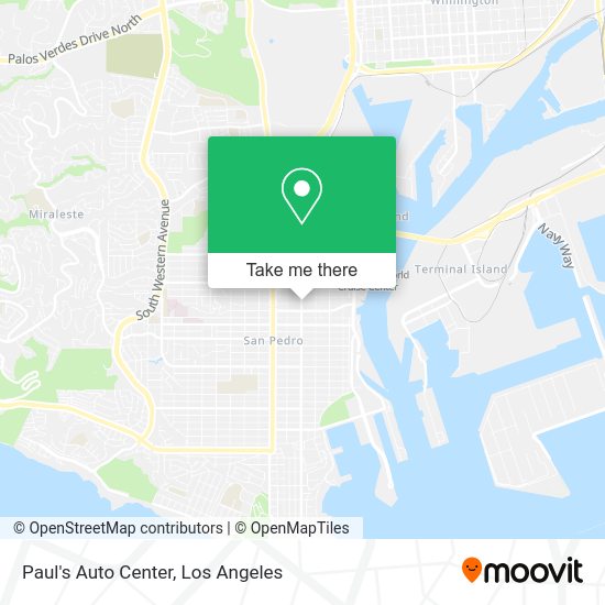 Paul's Auto Center map