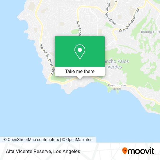 Alta Vicente Reserve map