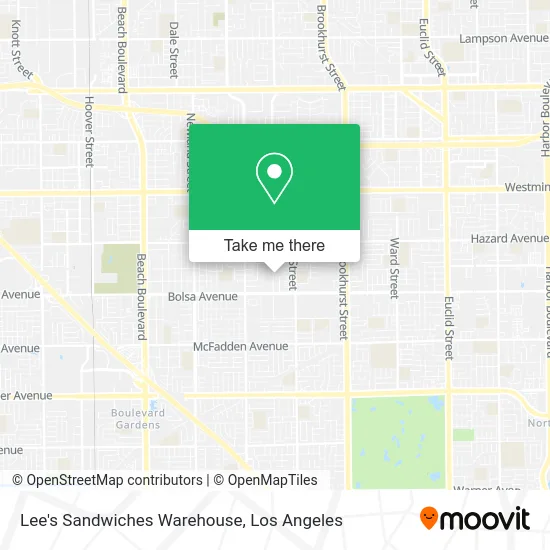 Lee's Sandwiches Warehouse map
