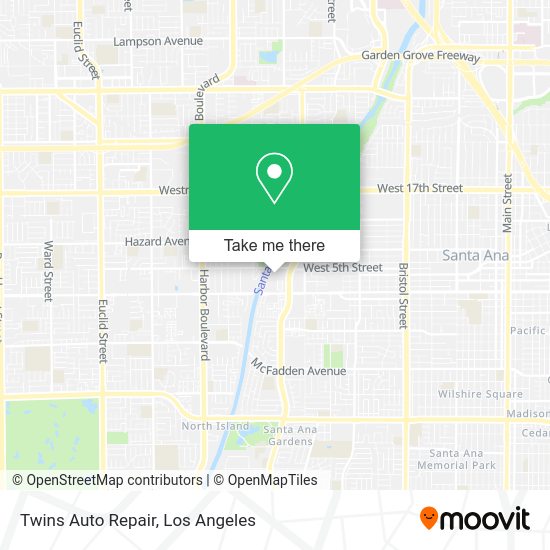 Mapa de Twins Auto Repair