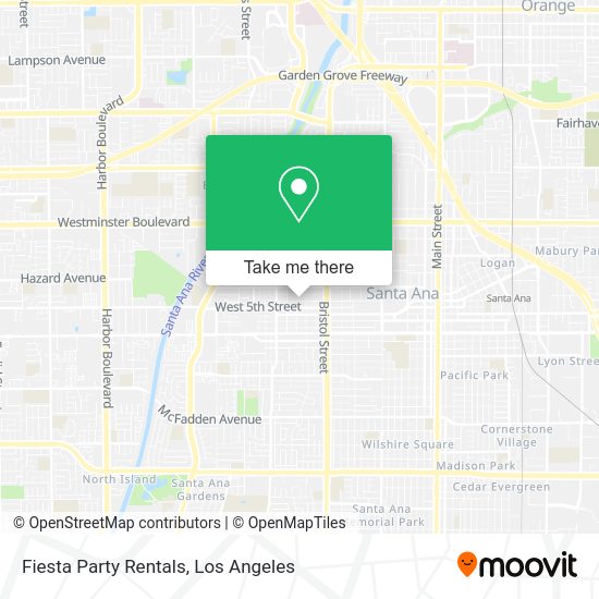 Mapa de Fiesta Party Rentals