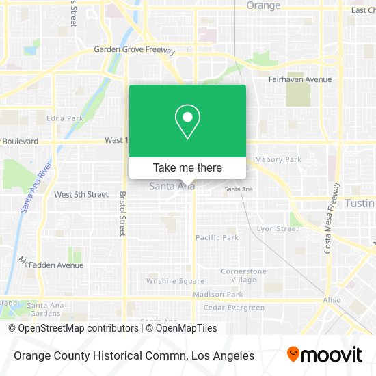 Orange County Historical Commn map