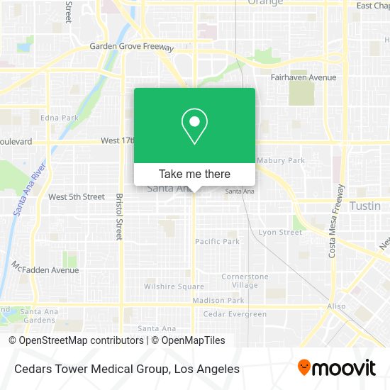 Cedars Tower Medical Group map