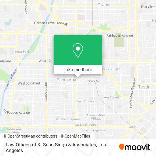 Law Offices of K. Sean Singh & Associates map