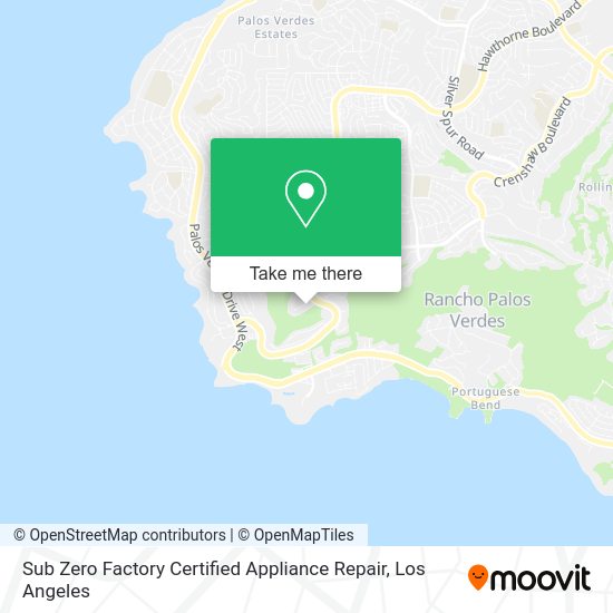 Sub Zero Factory Certified Appliance Repair map