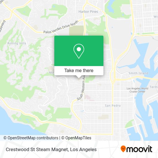 Crestwood St Steam Magnet map