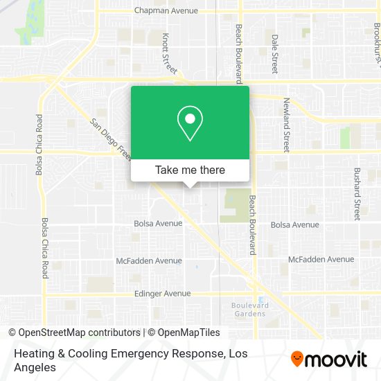 Mapa de Heating & Cooling Emergency Response