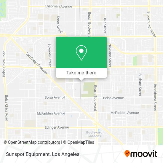 Mapa de Sunspot Equipment