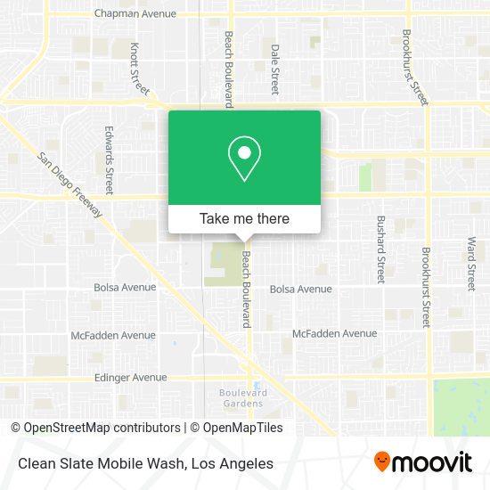 Clean Slate Mobile Wash map
