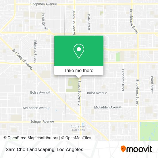 Sam Cho Landscaping map