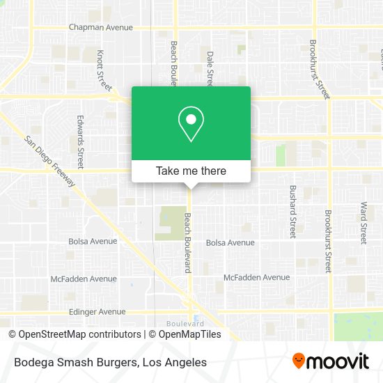 Mapa de Bodega Smash Burgers