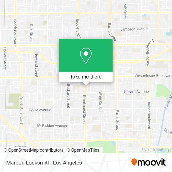Maroon Locksmith map