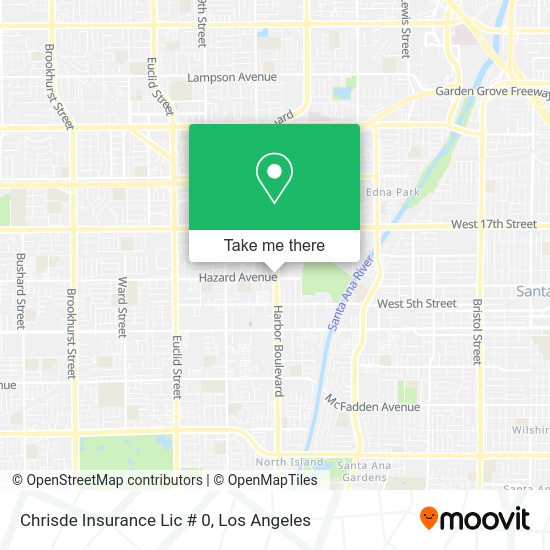 Mapa de Chrisde Insurance Lic # 0