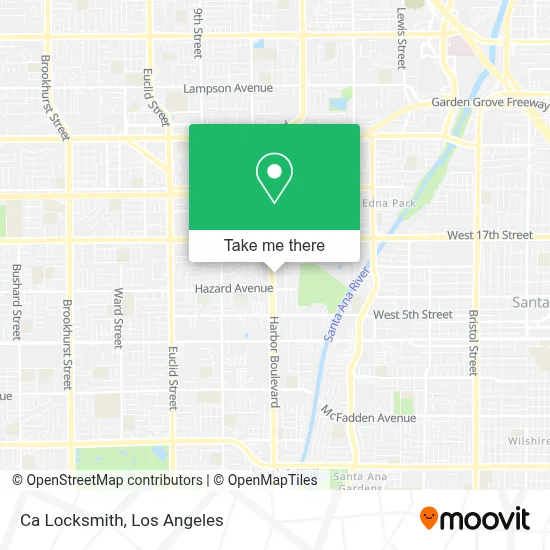 Ca Locksmith map
