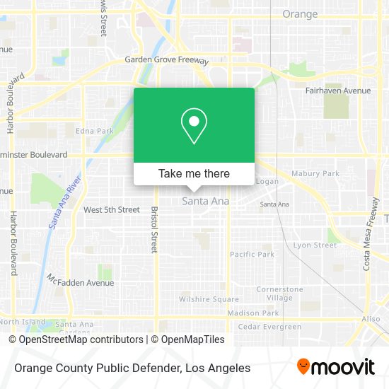Orange County Public Defender map