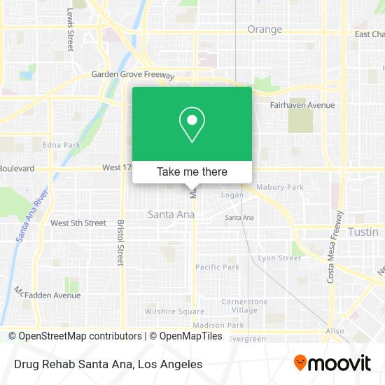 Drug Rehab Santa Ana map