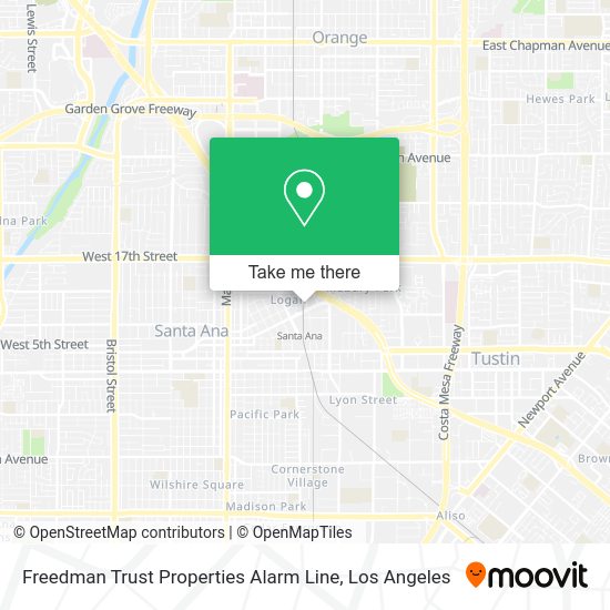 Freedman Trust Properties Alarm Line map