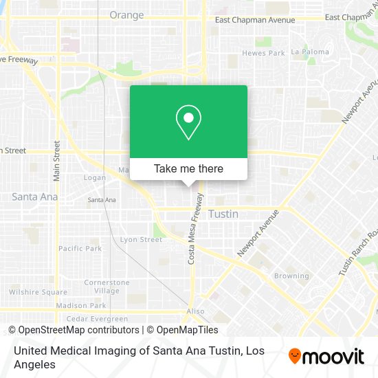 United Medical Imaging of Santa Ana Tustin map