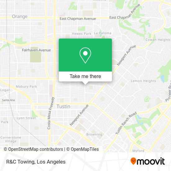 R&C Towing map