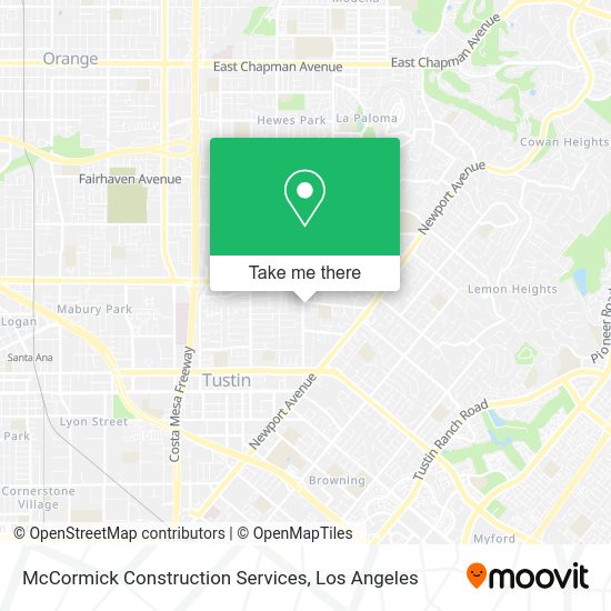 McCormick Construction Services map