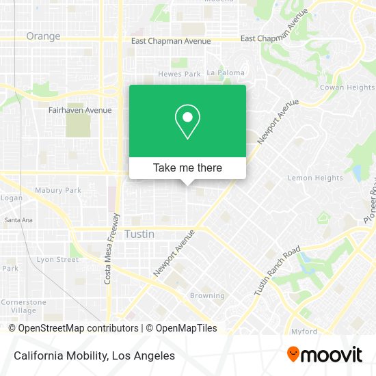 California Mobility map