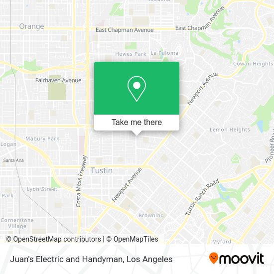Juan's Electric and Handyman map