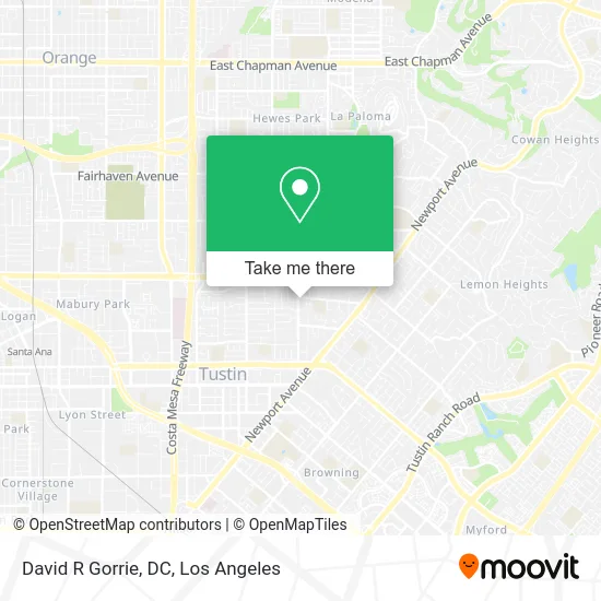 David R Gorrie, DC map