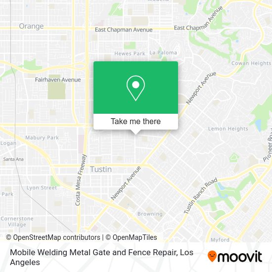 Mobile Welding Metal Gate and Fence Repair map
