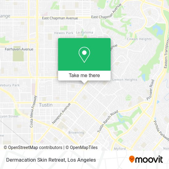 Mapa de Dermacation Skin Retreat