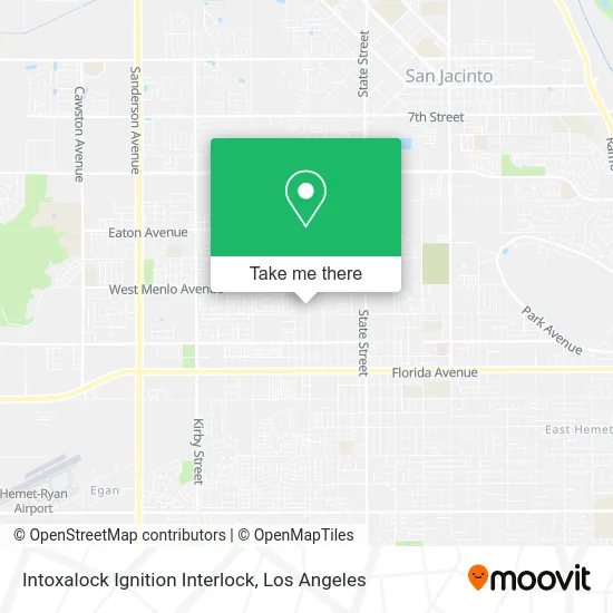 Mapa de Intoxalock Ignition Interlock