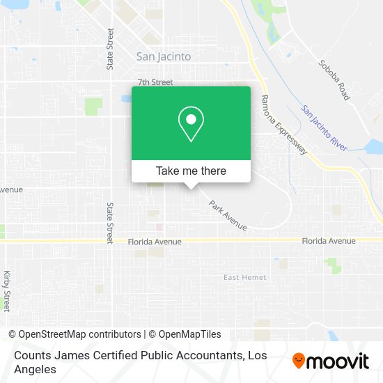 Mapa de Counts James Certified Public Accountants