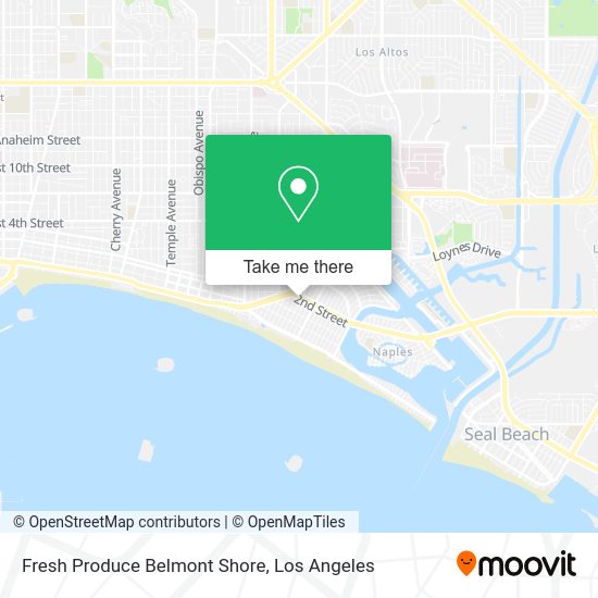 Mapa de Fresh Produce Belmont Shore