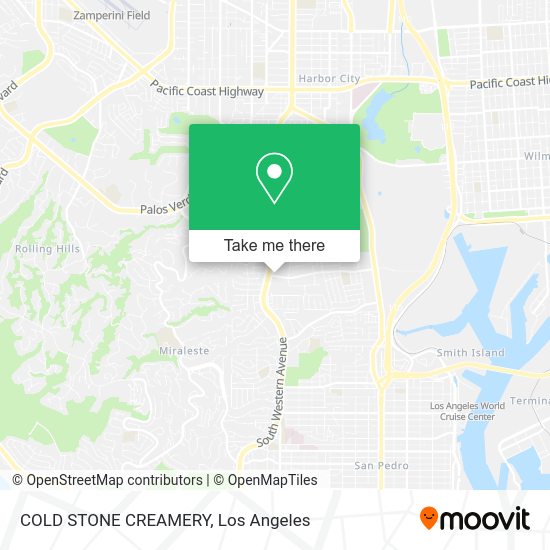 Mapa de COLD STONE CREAMERY