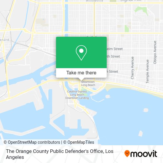The Orange County Public Defender's Office map