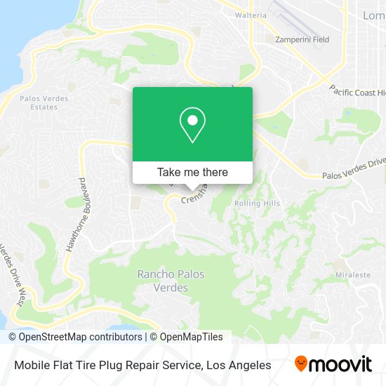 Mapa de Mobile Flat Tire Plug Repair Service