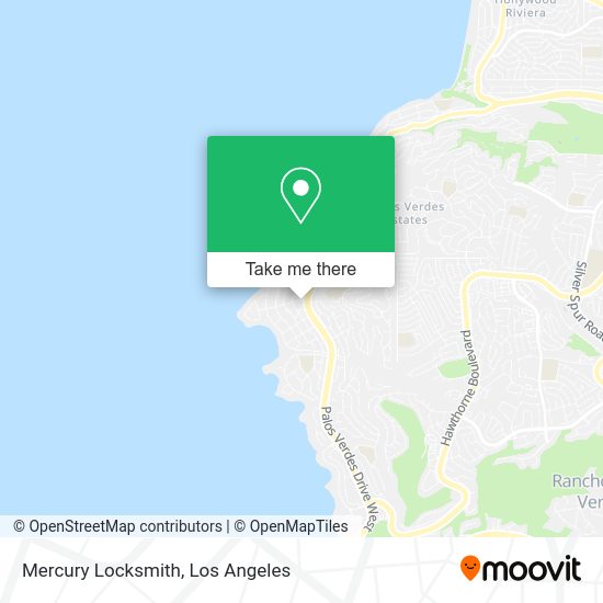Mercury Locksmith map