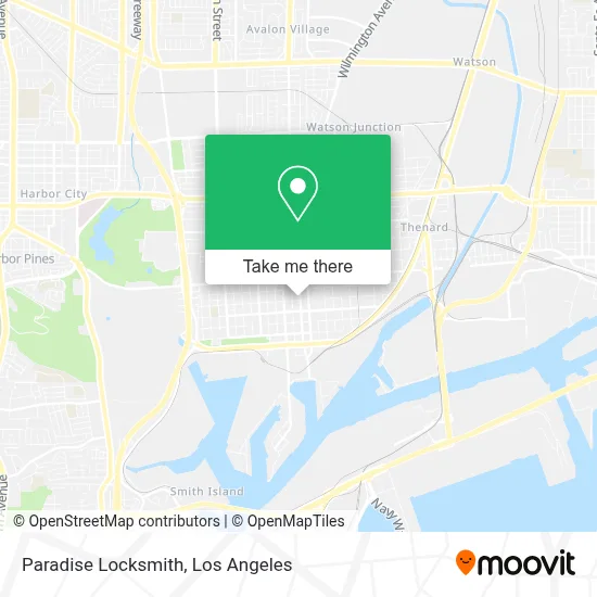 Paradise Locksmith map