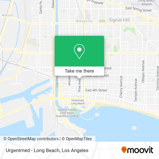 Urgentmed - Long Beach map