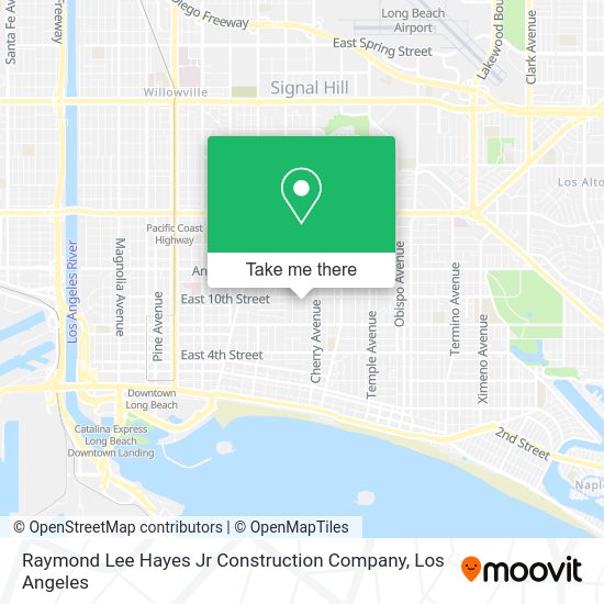 Raymond Lee Hayes Jr Construction Company map